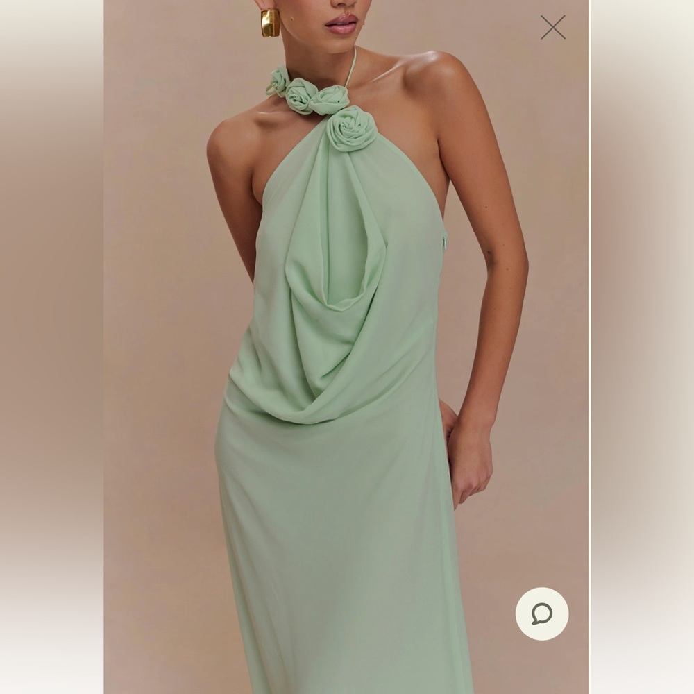 Meshki Mint Green Maxi Dress - Picture 3 of 3